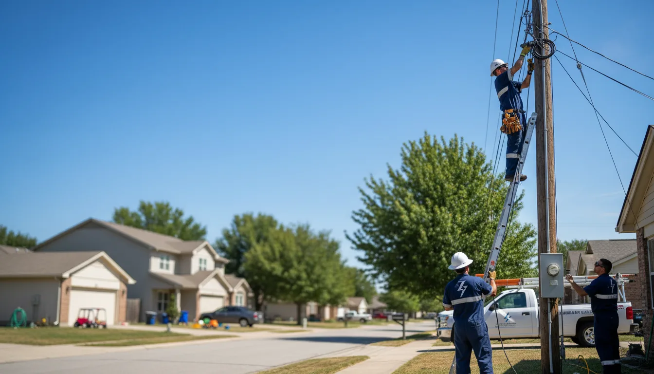 Residential electrician providing installation services in Outlook, WA